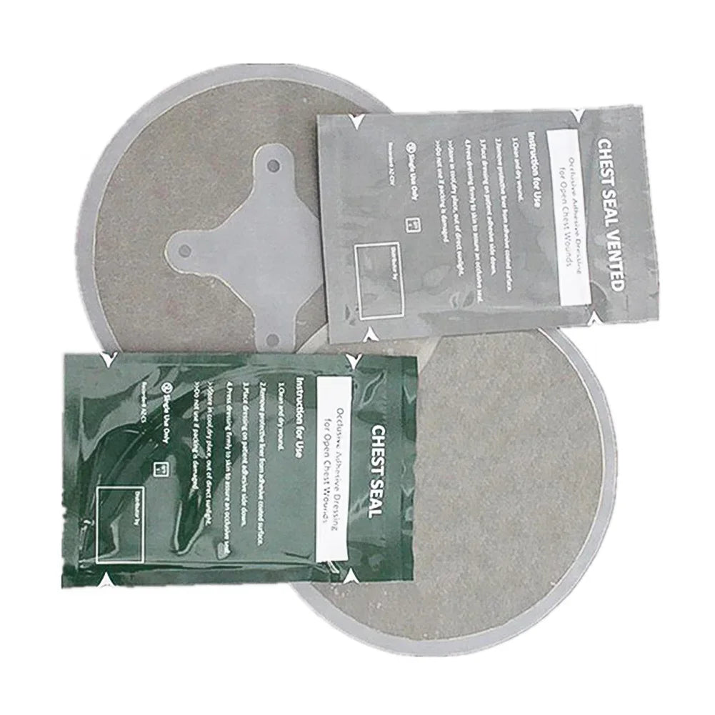 Chest Seal Quick Useful Chest Wound Emergency Occlusive Dressing Bandage First Aid Kit Accessories Rescue Chest Seal Vented