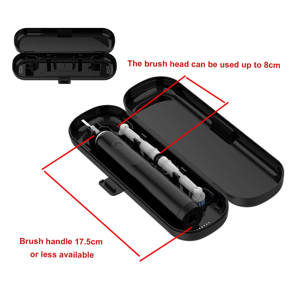 Plastic Storage Case Toothbrush Carry Box SnapOn Design For OralB/ Philips/ Usmile/ Xiaomi/ Panasonic/ Feike Electric Toothbrush