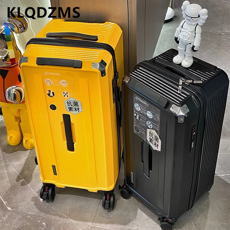KLQDZMS High-quality Suitcase Large-capacity PC Trolley Case Women Boarding Box Family Travel Essentials Rolling Luggage Bag