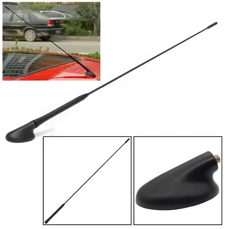 9/11/16Inch Car Roof Mount Mast Whip Antenna Enhanced Signal Stereo Radio Screws FM AM Aerial Amplified Car Accessorie Universal