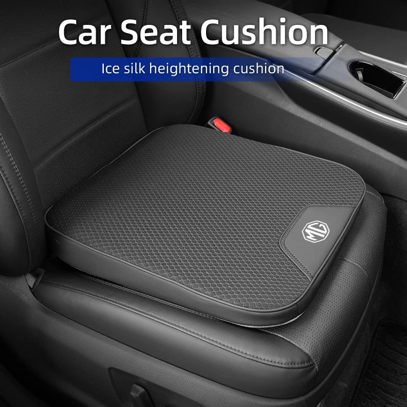 Car Ice Silk Booster Cushion Increase Seat Pad Slant Mat Auto Accessories For Morris Garages MG 3 5 6 7 ZS HS GS Hector TF GT ZR
