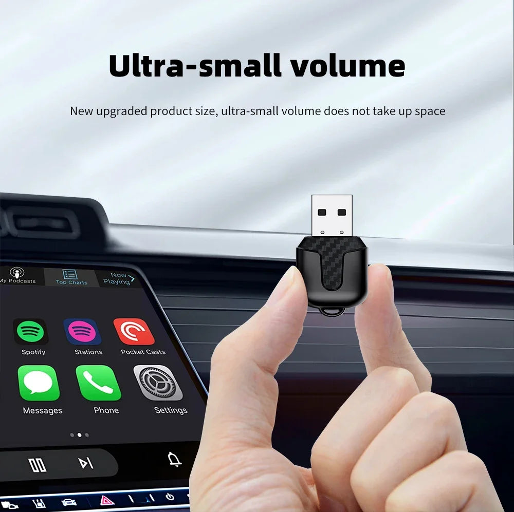 2025 New Wireless CarPlay & Android Auto Adapter – Ultra-Compact | 5GHz WiFi & Bluetooth 5.0 | Voice Control | For Factory-Wired