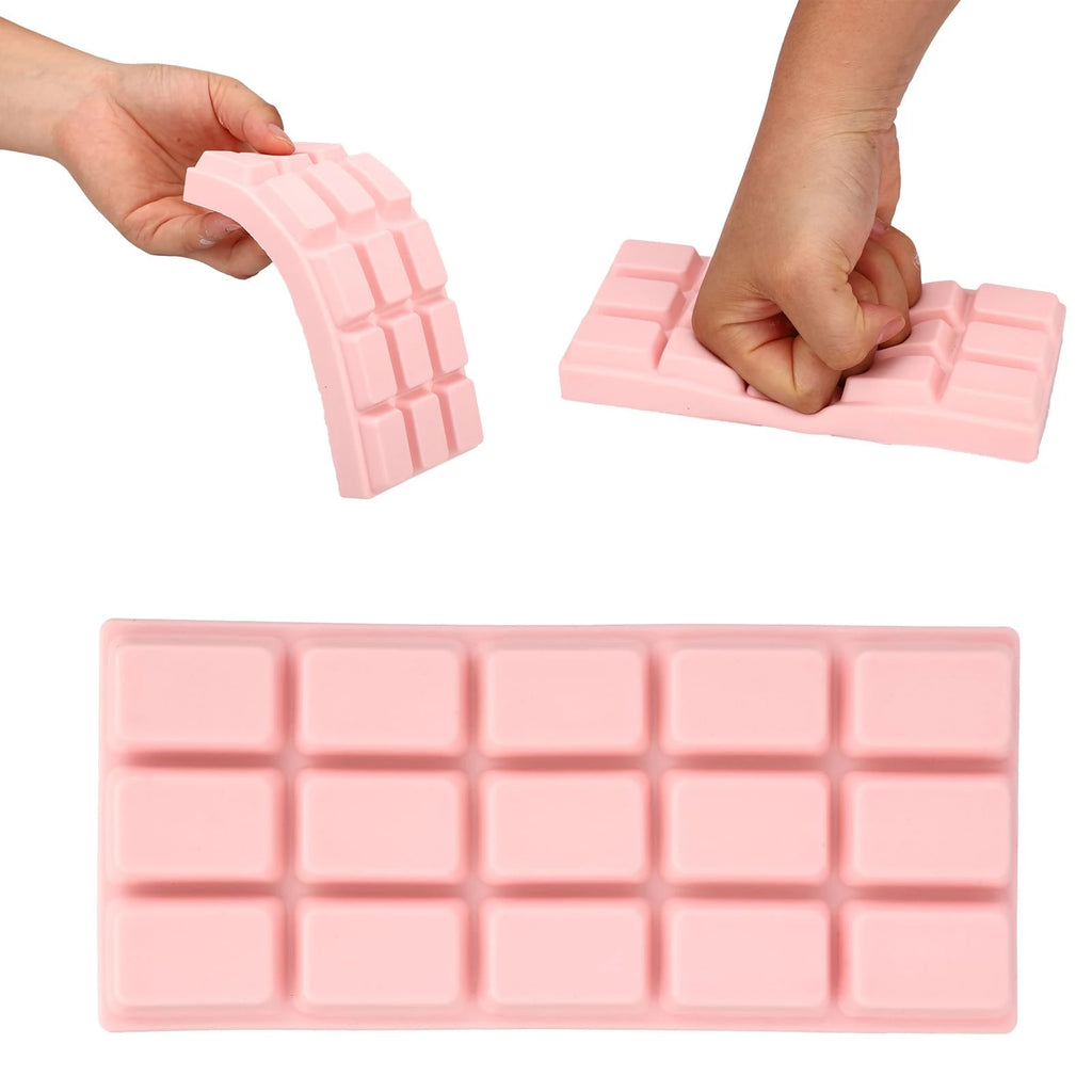 Soft Chocolate Bar Stress Relief Toy Large Squishy Fidget Toy Flexible Squeeze Sensory Toy Funny Gift for Kids and Adults