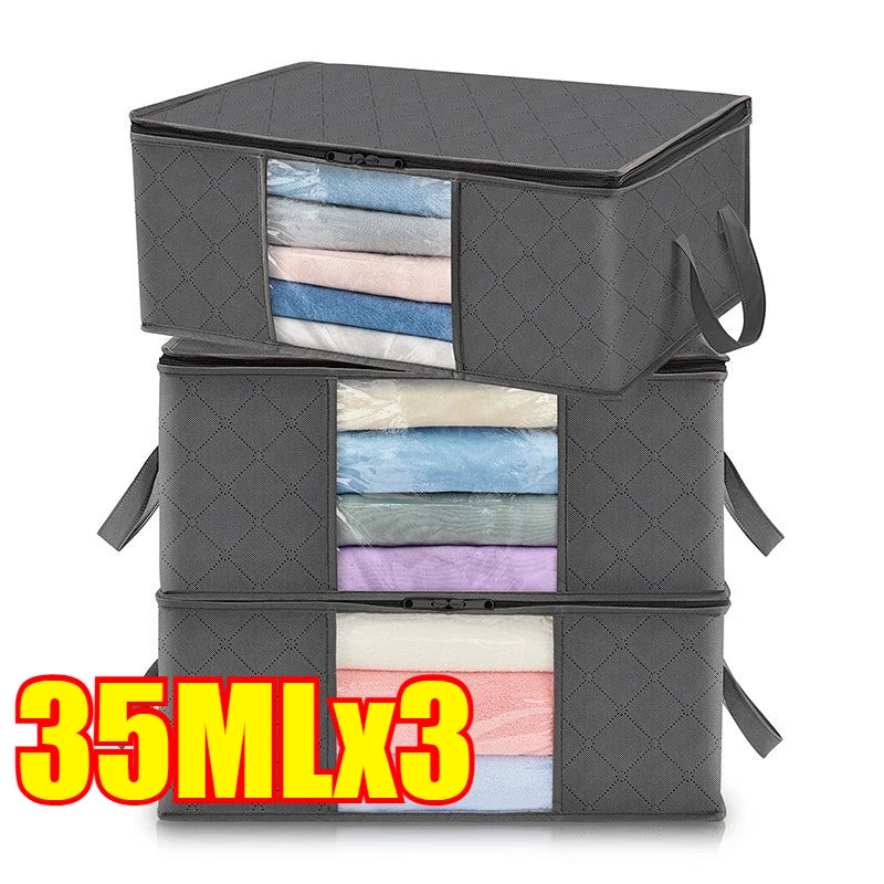 Closet Clothes Organizers Storages Clothes Storage Blanket Storage Foldable Storages Comforter Bag Wardrobe Organizer Clothes