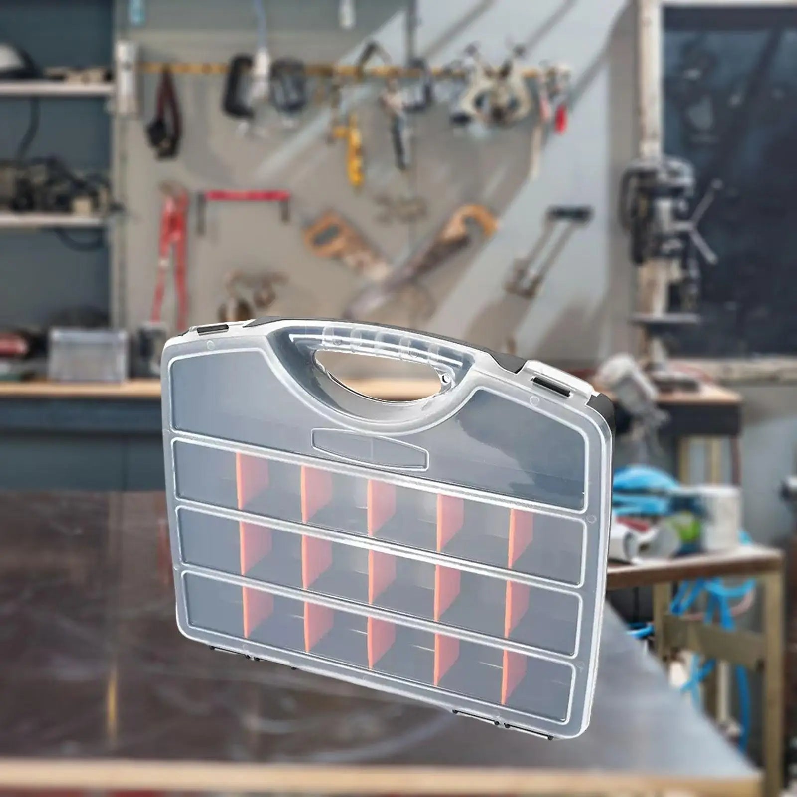 Tools Organizer Box Case Versatile Fishing Tackle Box with Removable Dividers Tool Case for Screw Nuts Nails Bolts Small Parts
