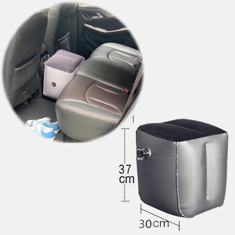 Inflatable Car Bed For Travel Suitable For Sedans Suvs Business Vehicles Rear Seat Sleeping Pad Footrest Filling Pad