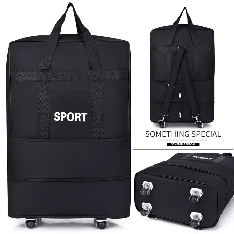 Air Checked Bag Luggage Travel Universal Wheel Foldable  Moving Storage  Oxford Waterproof  Packing Cubes