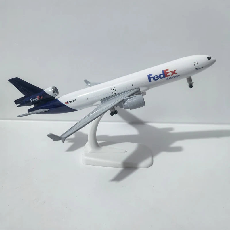 JASON TUTU 20CM Fedex Express ATR Aircraft Model Planel Airplane Diecast Metal Planes Collect Gifts ﻿