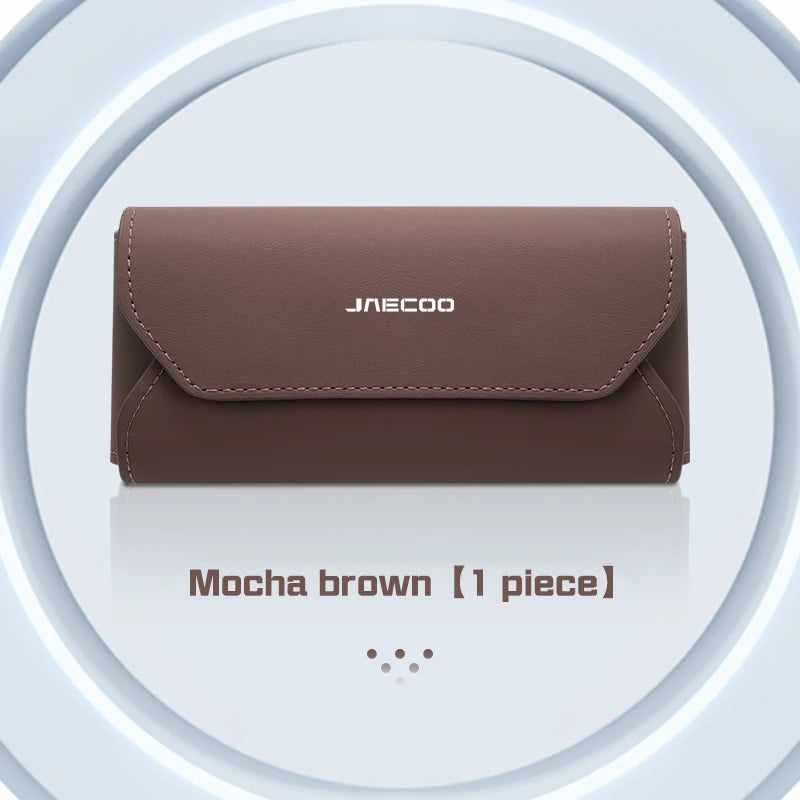 Car Glasses Case Portable Leather For Chery Jaecoo J7 J8 2025 Car Sunshade Sunglasses Holder Eyeglasses Storage Box Accessories
