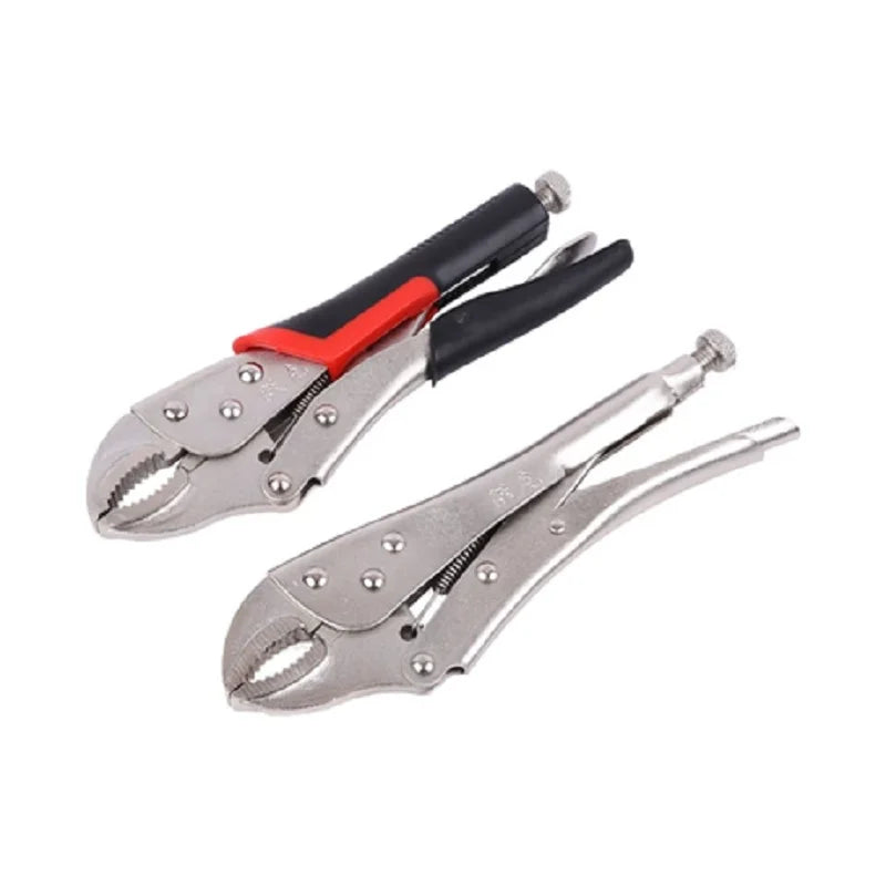 5inch Multi-function Locking Pliers Curved Jaw Straight Long Nose Welding Tools Pliers Set for Home Repair And Maintenance