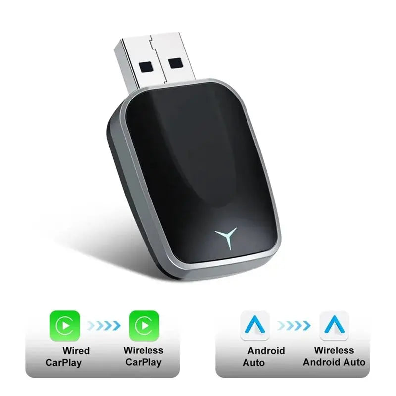 Universal 2026 2In1 Wireless Carplay Android Auto Adapter Plug And Play Connection For Nissan Vehicle