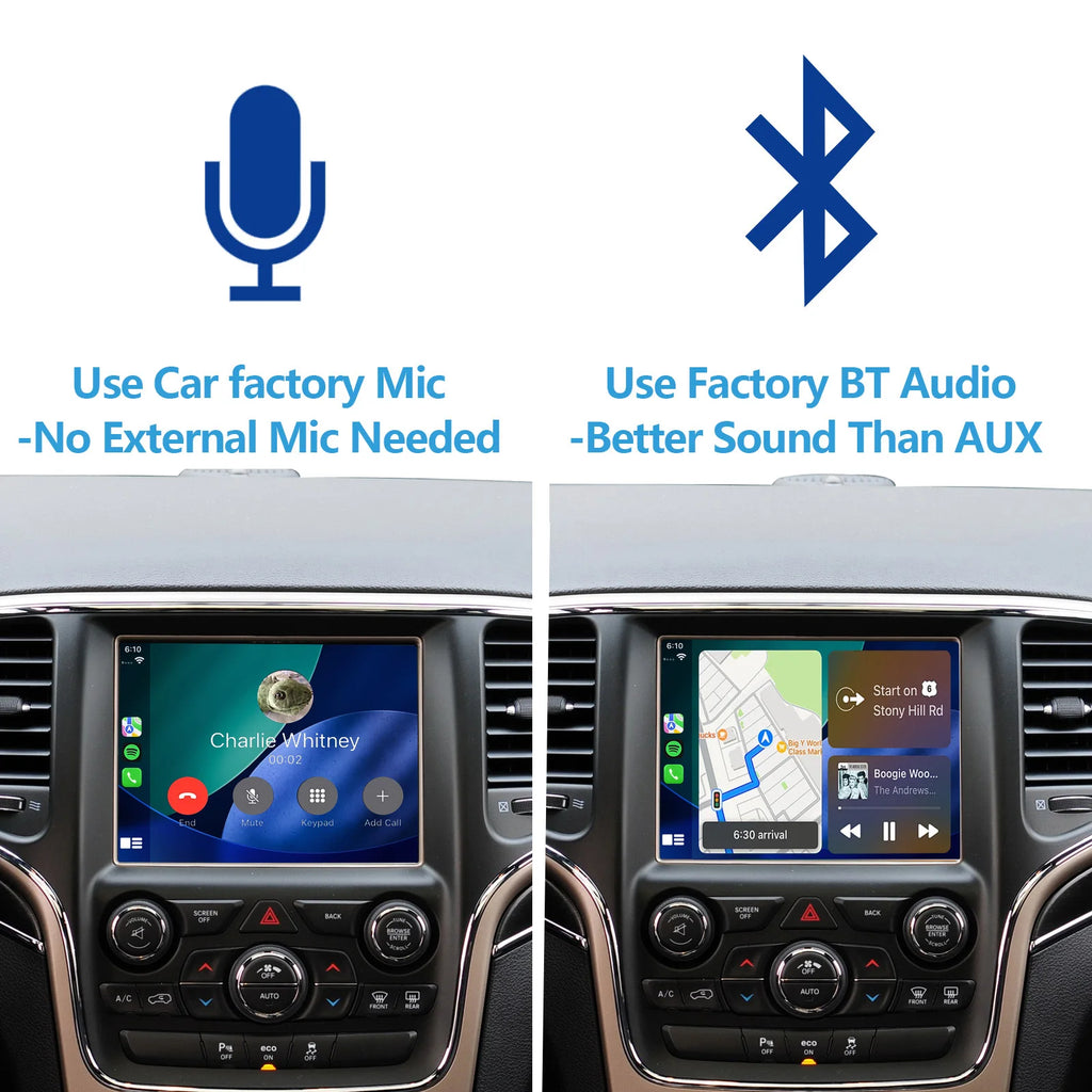2026 New&Easy Installation Module, CarPlay & Android Auto for Jeep Cherokee/Grand Cherokee, Dodge Ram/Charger/Challenger/Durang