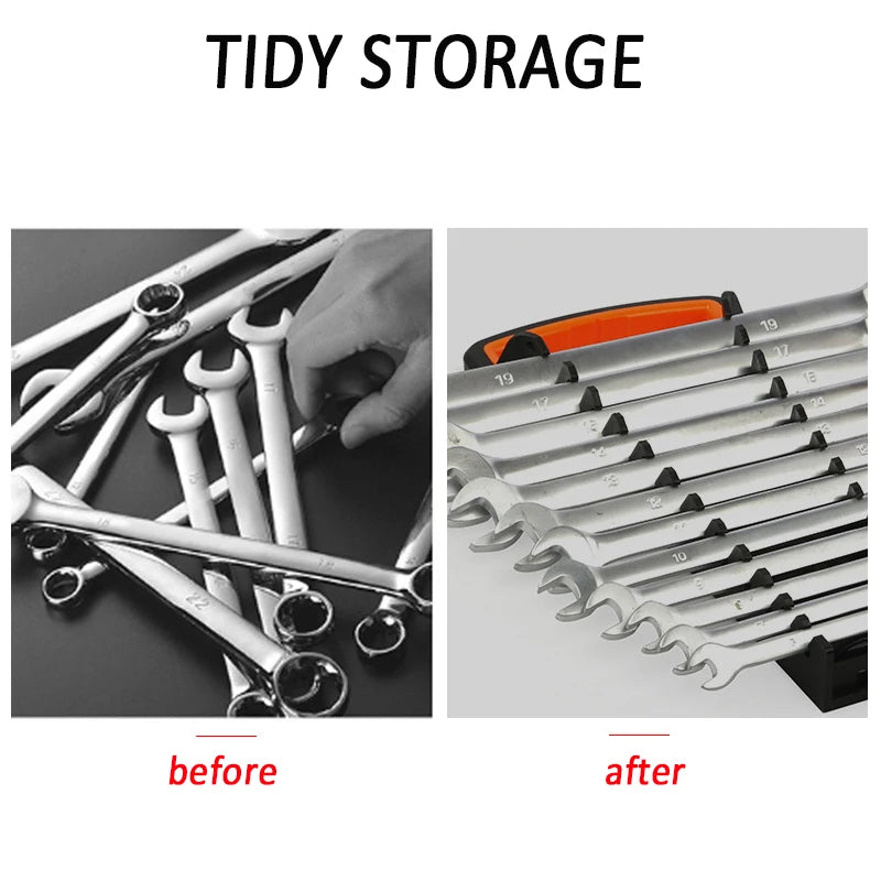 1pc Tool Rack, Wrench Storage Tray, Socket, Tool Rack, Classification Organizer, Wrench Holder, Torque Wrench Storage Rack