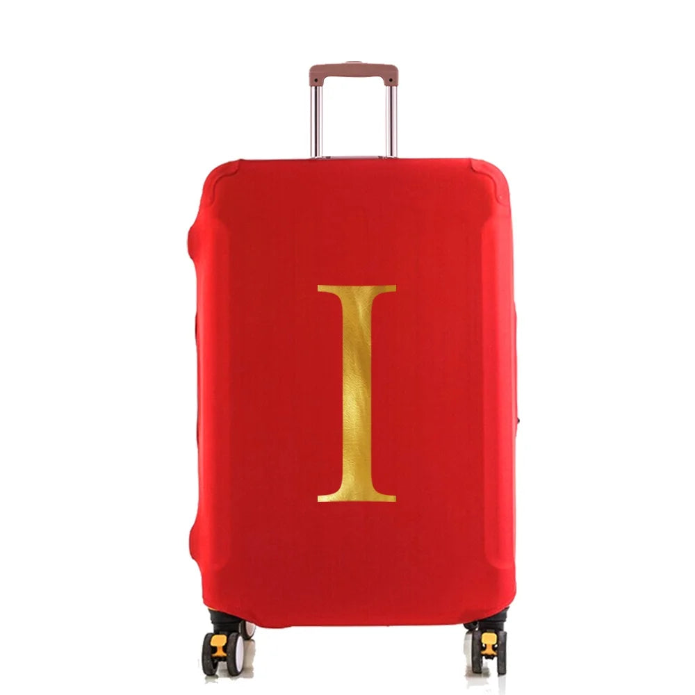 Luggage Cover Protector Elastic Fashion Suitcase Dust Cover Fit 18-28 Inch Trolley Baggage Letter Name Print Travel Accessories