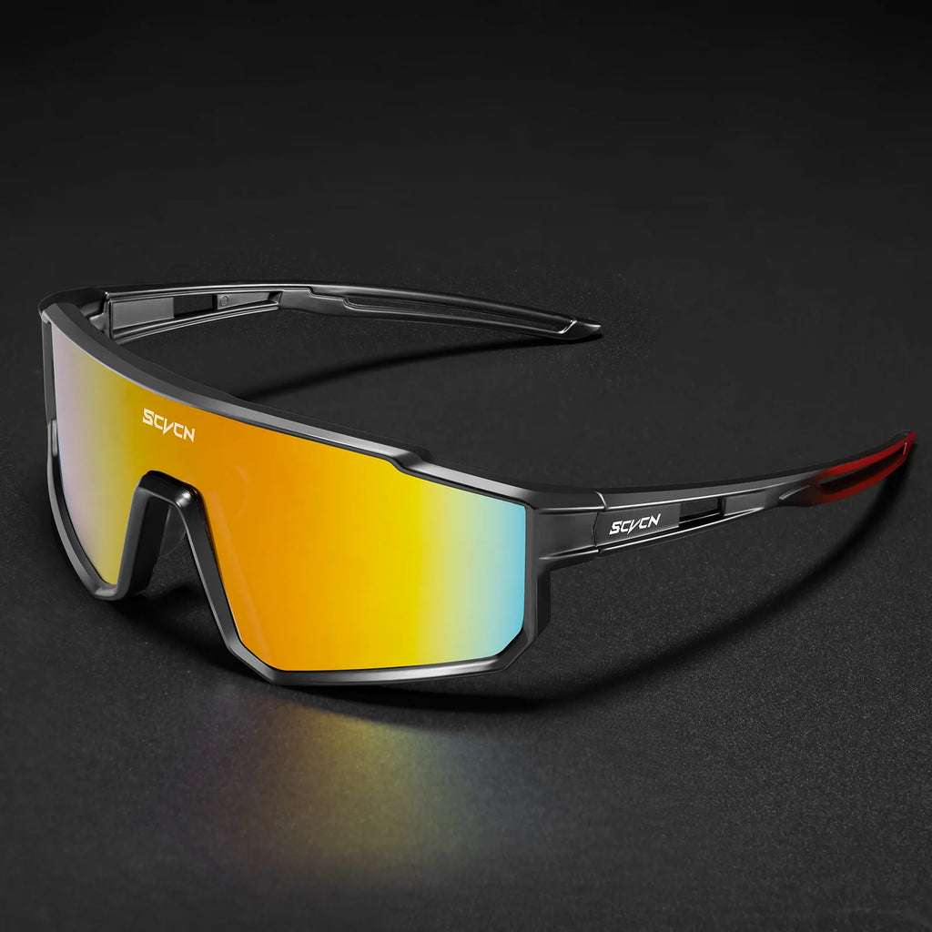 SCVCN Shock Resistant Sports Goggles Wind Sand Barrier Unisex Biking Running Sun Glasses UV Filter Eyewear