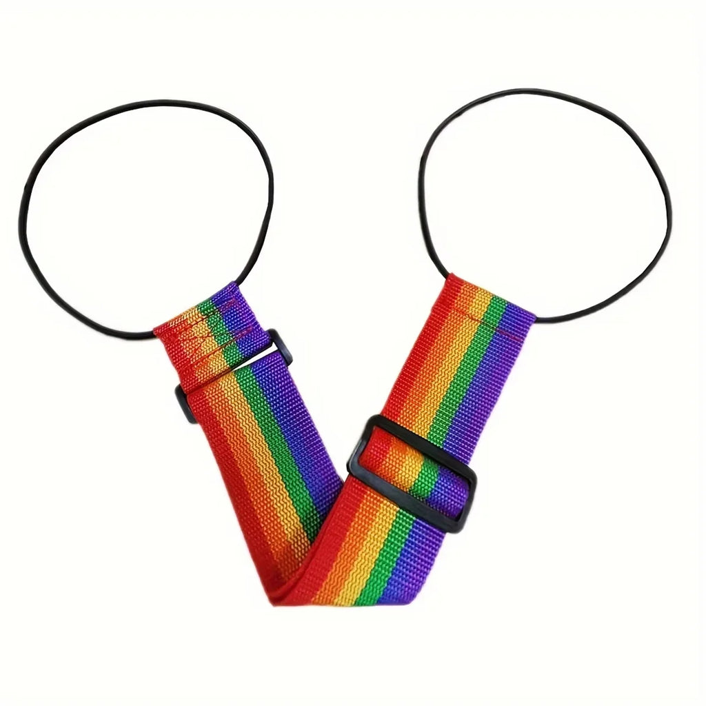 Adjustable Luggage Add A Bag Strap, Multicolor Suitcase Connecting Belt with Elastic Loops to Secure Extra Bags for Travel