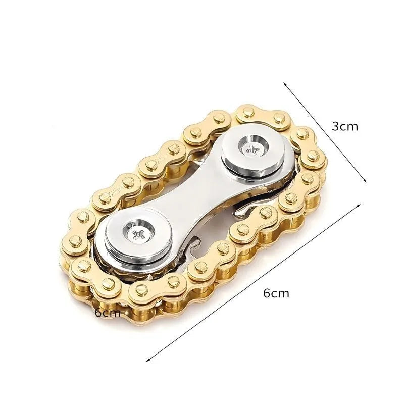 Metal Bike Chain Fidget Spinner Toys Sprockets Flywheel Fingertip Gyro Fidget Spinner Antistress Anxiety Toys for Kid Adult Gift