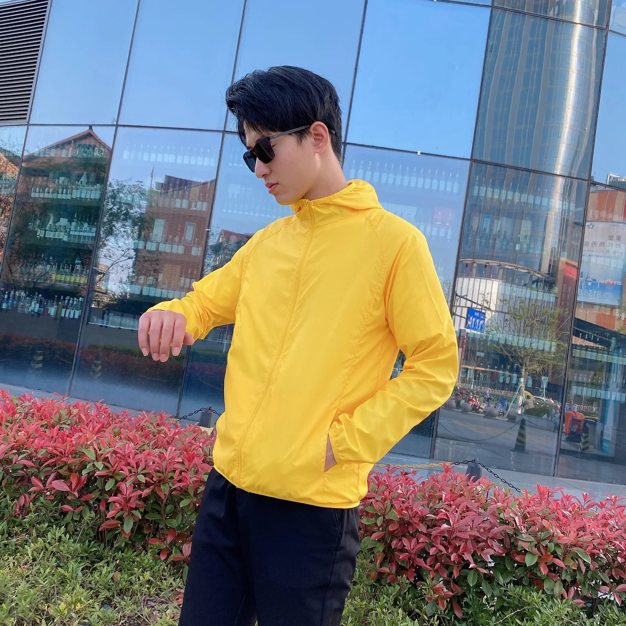 Casual Anti-scratch Windbreaker for Men Hiking Jacket Ultra Thin Sun Protective Coat Versatile Fishing Coats Fashion Clothes