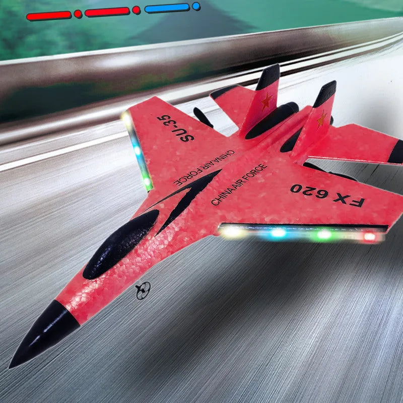Remote Control Airplane 2.4G Remote Control Fighter Hobby Plane Glider Airplane EPP Foam Toys RC Plane Kids Gift