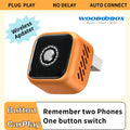 Wooboobox Wireless CarPlay Dongle, Support 2 Phones Memory & One-Tap Switch, Low Latency USB Adapter for OEM Cars