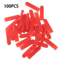 100pcs Plastic Level Wedges Tile Spacer Leveler System Tiling Flooring Wall Ceramic Laying Tool Locator Clip Construction Level