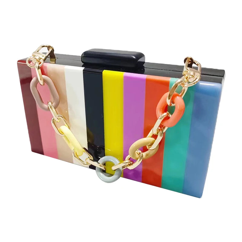 Women's Bags Fashion Acrylic Bags Luxury Handbags Brand Clutches Famous Handbags Celebrating Wallet Mini Shoulder Wedding Pouch