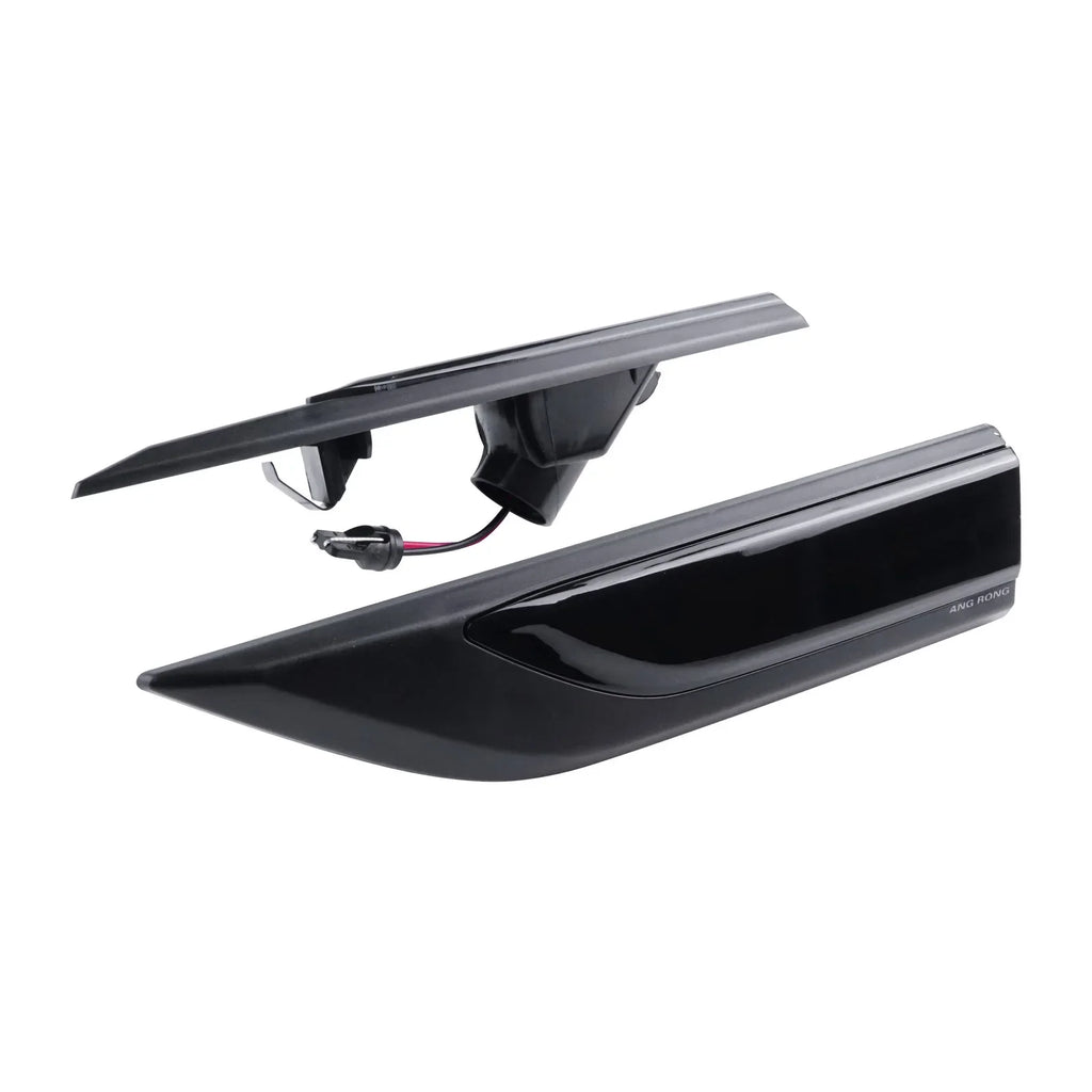 Dynamic LED Indicator Side Repeater Light Black Smoked Lens For VW Caddy MK IV