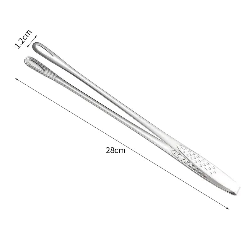 Stainless Steel Kitchen Tongs for Barbecue, Grill, Cooking, Salad, Meat, Buffet, and BBQ Tools – Versatile Food Tongs Clip
