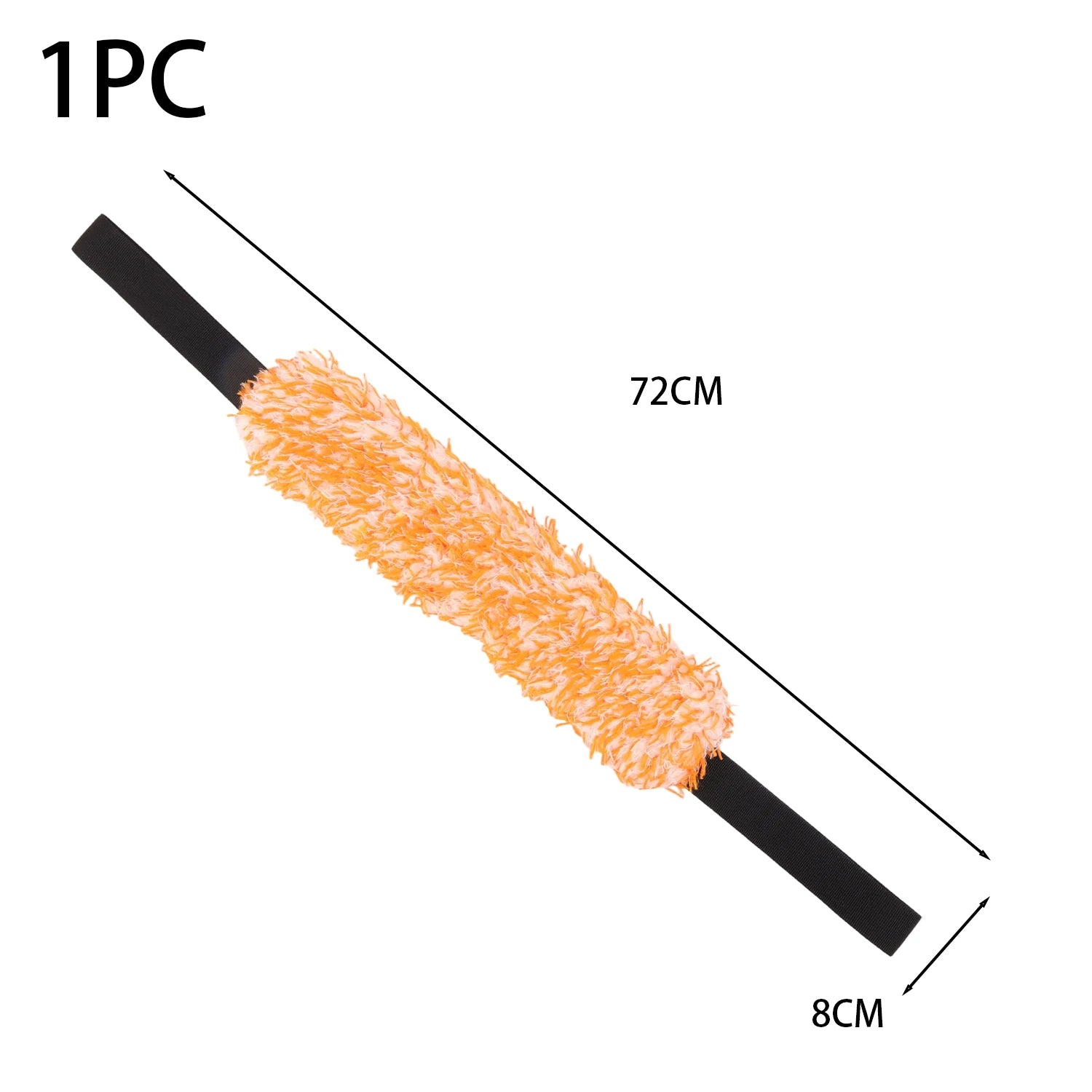Microfiber Coral Plush Wheel Pull Tape Brush Wheel Tension Car Wash Towel Brush Car Wash Towel Brush Accessories Cleaning Tape