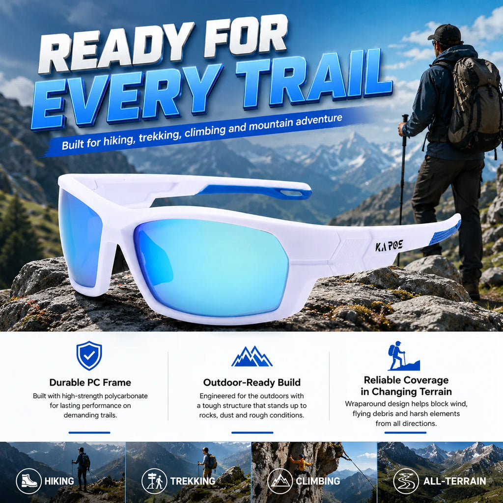2026 COOLMEN Polarized Anti Glare Sunglasses Men UV400 Outdoor Sports Eyewear for Fishing Cycling Hiking with Box YZ41