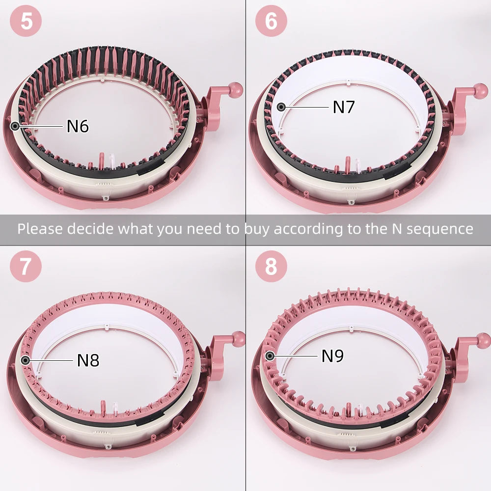 Knitting Machine Row Counter / Tension Forks / Yarn Guide / Crank / Pins Adapter - Replacement Part for Sentro 40, QJH 48
