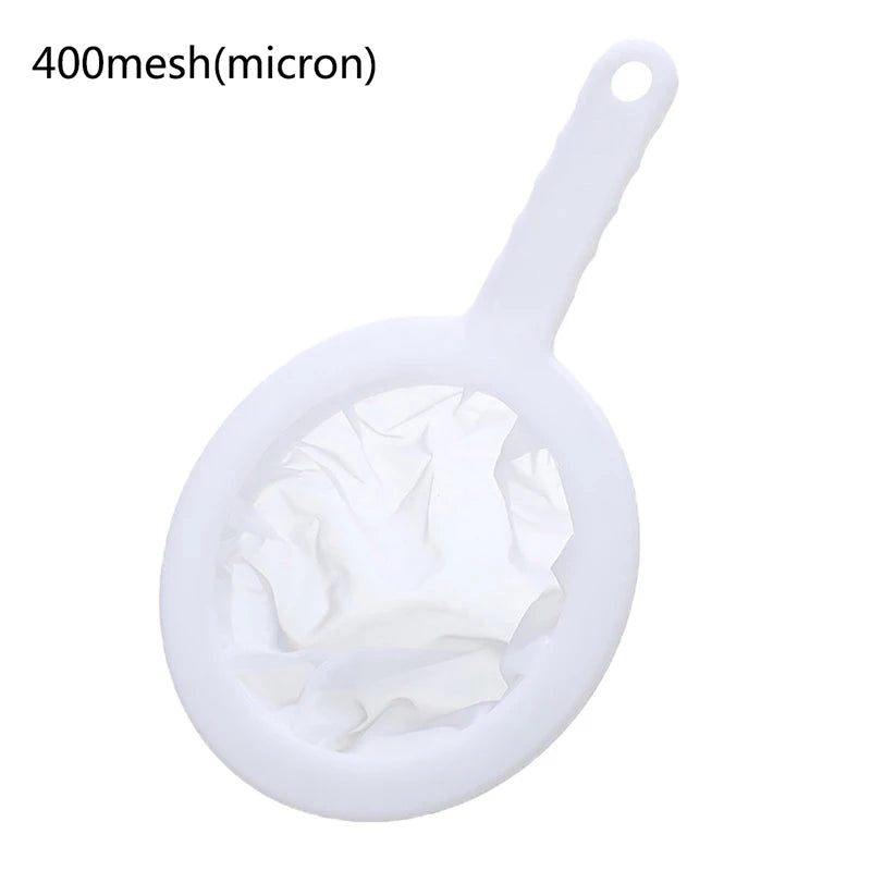 80/100/120/200/400 Mesh Ultra-fine Mesh Strainer Kitchen Nylon Mesh Filter Spoon for Suitable for Soy Milk Coffee Milk Yogurt