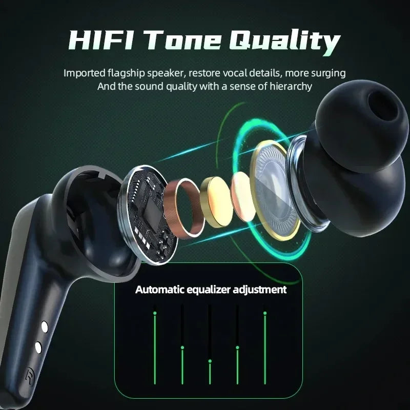 X15Pro Gaming Wireless bluetooth Headset TWS 5.3 Stereo Earbuds Low Latency Earphones Bluetooth With Mic for smartphones