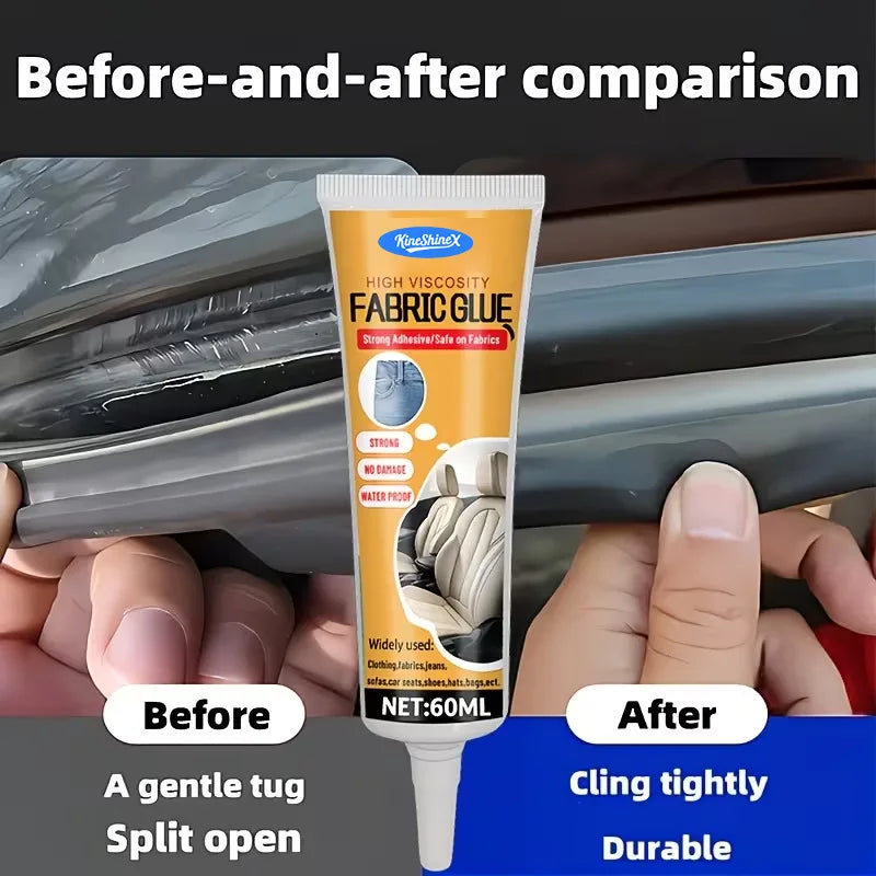 60Ml Car Interior Sealing Glue,Body Plastic Repair Adhesive,Leather Seat Bonding Agent,Super Windproof Strip And Sealant PadGlue