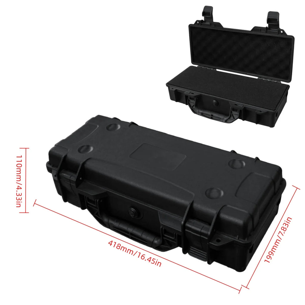 Waterproof Vehicle Maintenance and Repair Toolbox With Pre-cut Universal FOAM, Hard Shell PP Suitcase Portable Wear-Resistant Sh