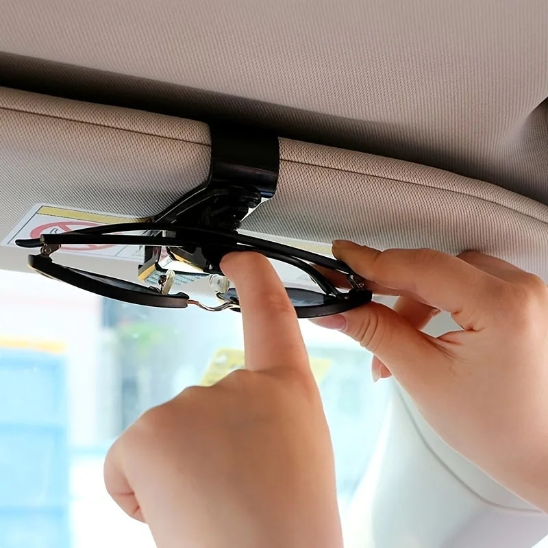 4 pieces of car sunshade sunglasses clips, portable eyewear holders, universal car sunshade ticket holders