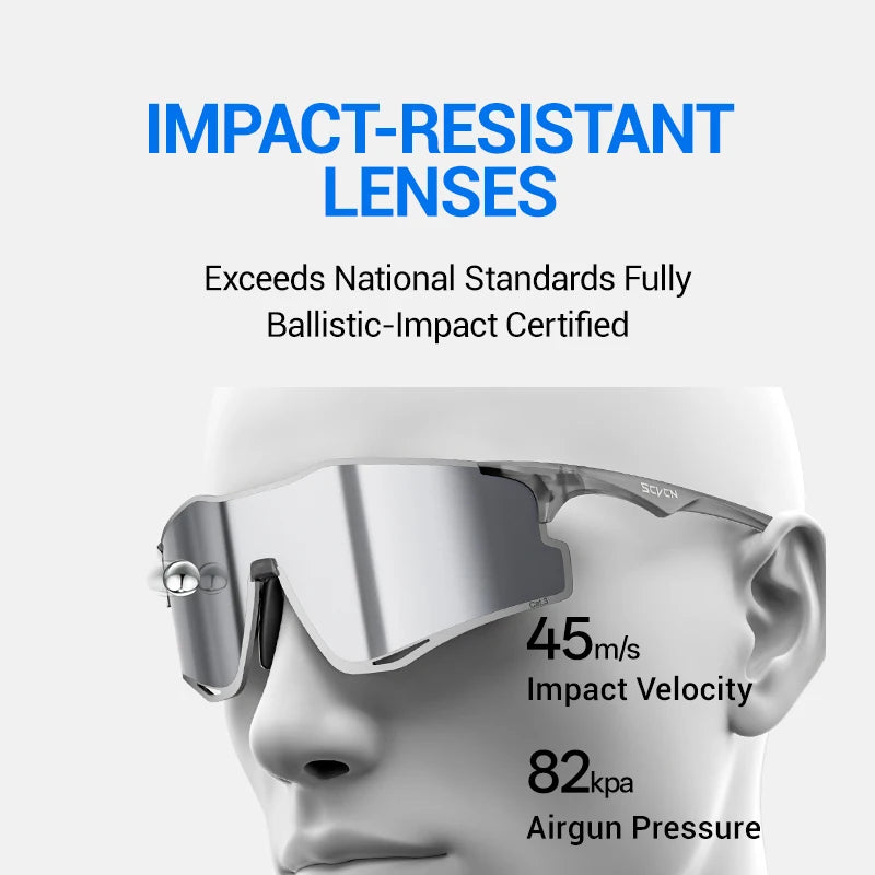 SCVCN Outdoor Photochromic Running Sunglasses Men Women Marathon Ultralight Glasses Sports Cycling Bicycle UV400 Hiking Eyewear