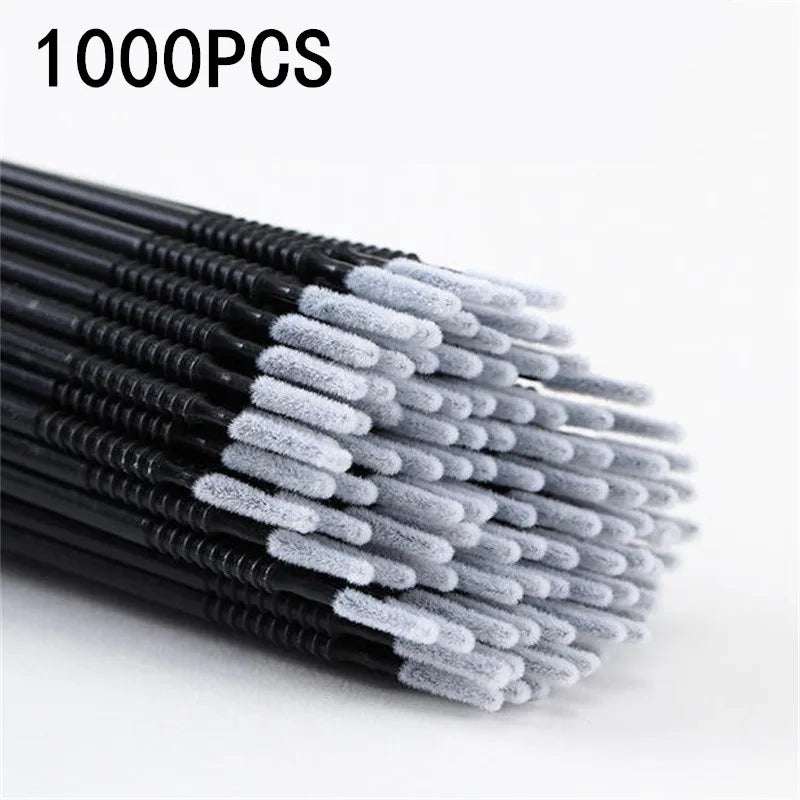 Black Disposable MicroBrush Eyelash Extension Removal Swabs Individual Lashes Cleaning Cotton Swabs 100/200/500/1000PCS