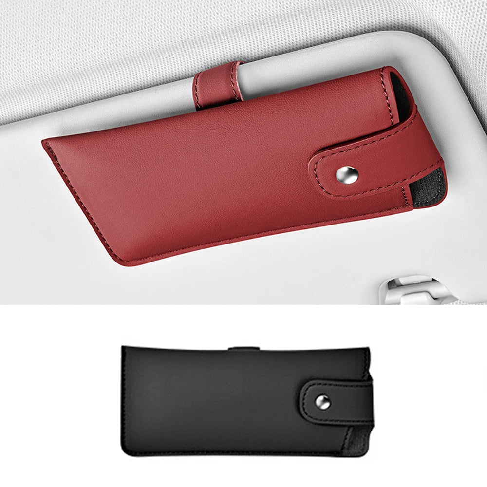 leat Car Glasses Box Portable Car Sunglasses Holder Multi-functional Case Anti-Scratch Eyeglasses Protection Box Car Accessories