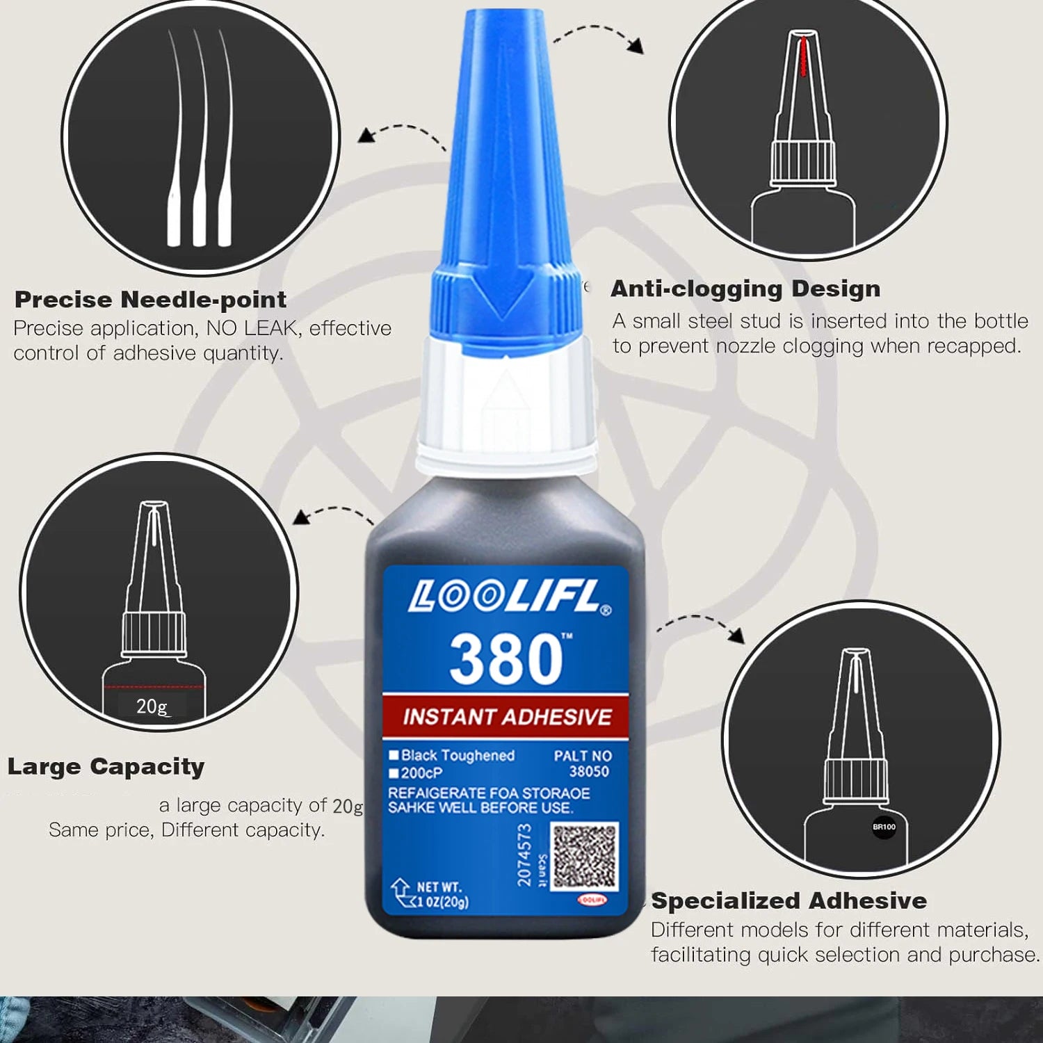 New black rubber glue, high strength, waterproof and simple to operate, is used for rubber, soles, auto parts and various tires.