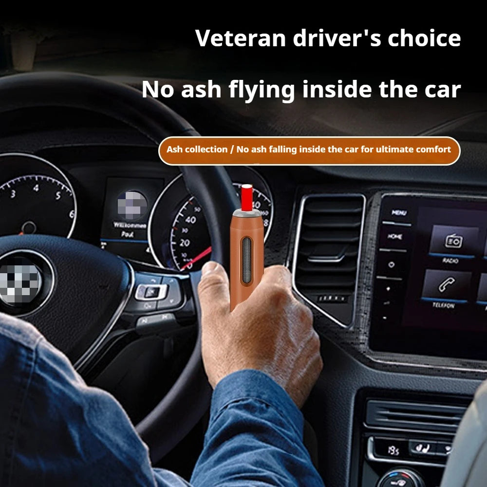 Portable Spill-Proof Car Ashtray, Anti-Fall Easy Clean Car Ash Holder, Leakproof Vehicle Smoking Accessory For Car Interior