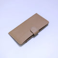 Genuine Leather Women Wallets Luxury Long Hasp Lychee Pattern Coin Purses Female Brand Solid Colors New Thin Clutch Phone Bag