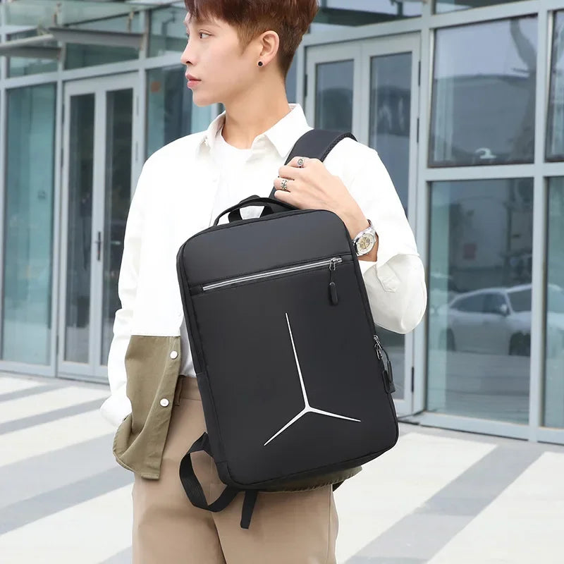 Men Hard Shell EVA Laptop Backpack Waterproof USB Anti Theft Smart Travel Motorcycle Business Daypack