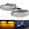 Clear Lens Side Marker Indicator Repeater LED Light Amber For Mercedes Benz C208 A208 W210 S210 R170 W638 W414 Sprinter 903 904