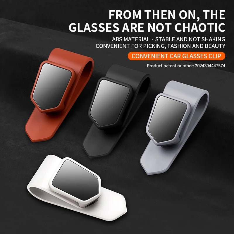 Car Interior Sun Visor Glasses Holder Sunglasses Case Car Clip Card Ticket Holder Mount Auto Sun Visor Glasses Clip Car storage