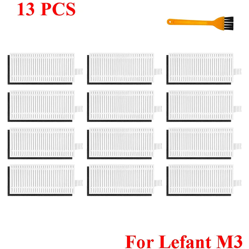 Accessories For ( Lefant M3 / M3 MAX / M3L ) HEPA Filters Robot Vacuum Cleaner Main Side Brush Mop Cloth Pads Dust Bags