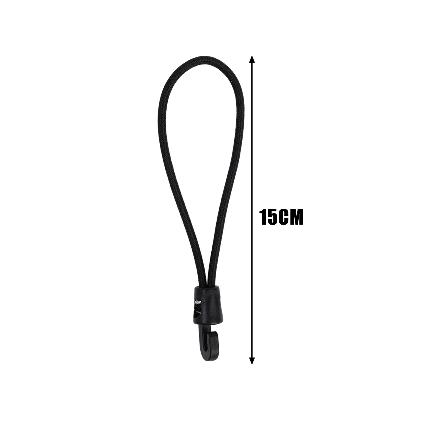 Shock Bungee Cord Gear Strap Tactical Elastic Fix Trekking Pole Anti-slip Paracord Alternative Heavy Duty Water Bottle Map Keys