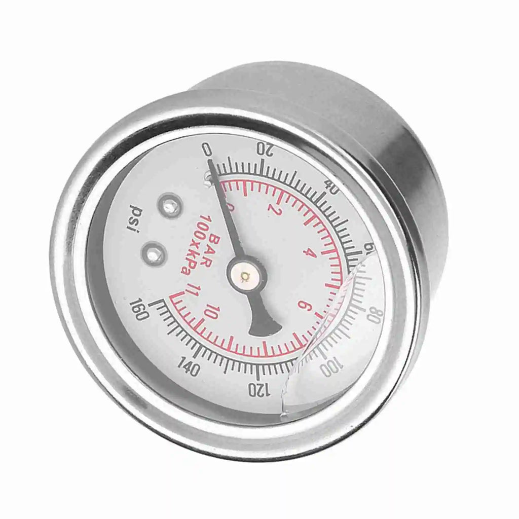 0-160 PSI/bar Car Fuel Pressure Regulator Gauge Liquid Fill Fuel Oil Pressure Meter Gauge