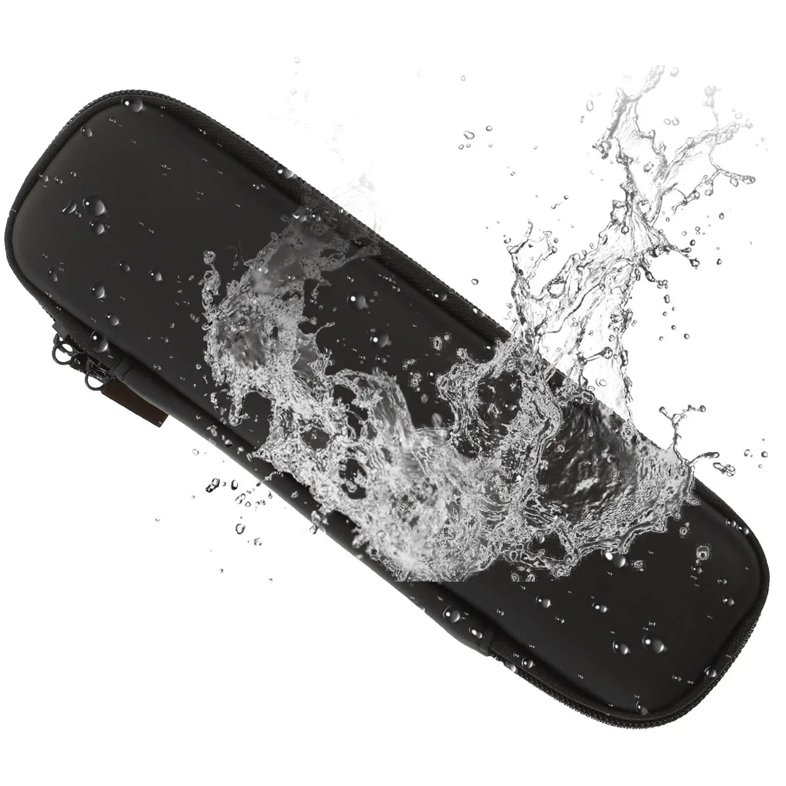 2Pcs Black Electric Toothbrush Protective Cases Eva PU Material Portable Travel Toothbrush Holder Storage Box Shockproof