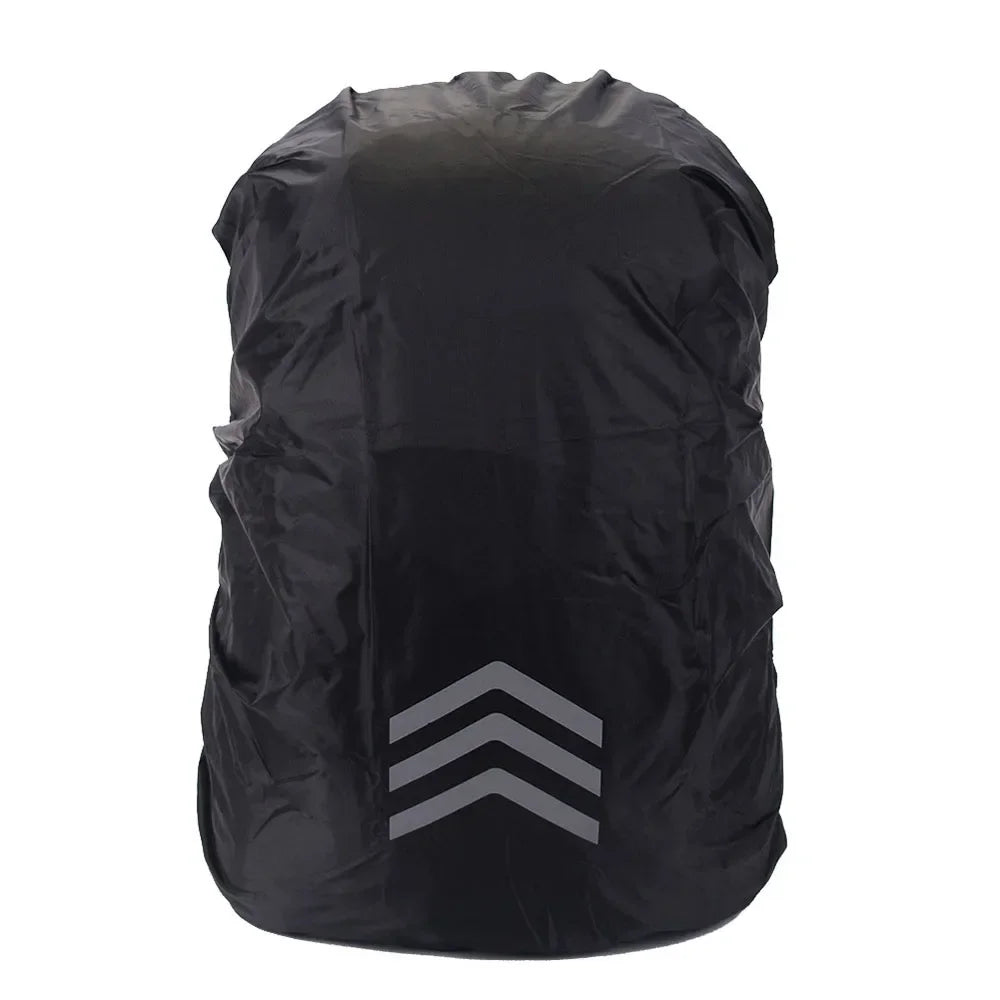 Outdoor Backpack Waterproof Rain Cover Reflective Lightweight Bag Dust Cover for Hiking Mountaineering Safety Travel 18-45L Use
